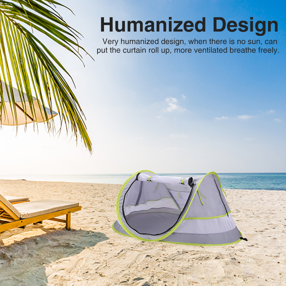 Leichtes, faltbares strandzelt für kinder, sonnenschutz zum angeln, einfacher aufbau mit aufbewahrungstasche, tragbar, ideal für reisen, outdoor-camping und wandern.