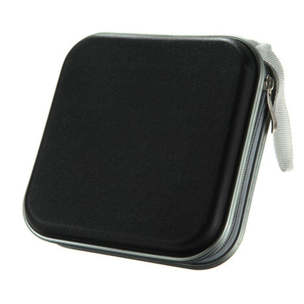 80/40Pcs Large Capacity Disc CD DVD VCD Wallet Storage Organizer Case Holder Album Box Cases with Zipper Bags CD Box Accessories: WHITE