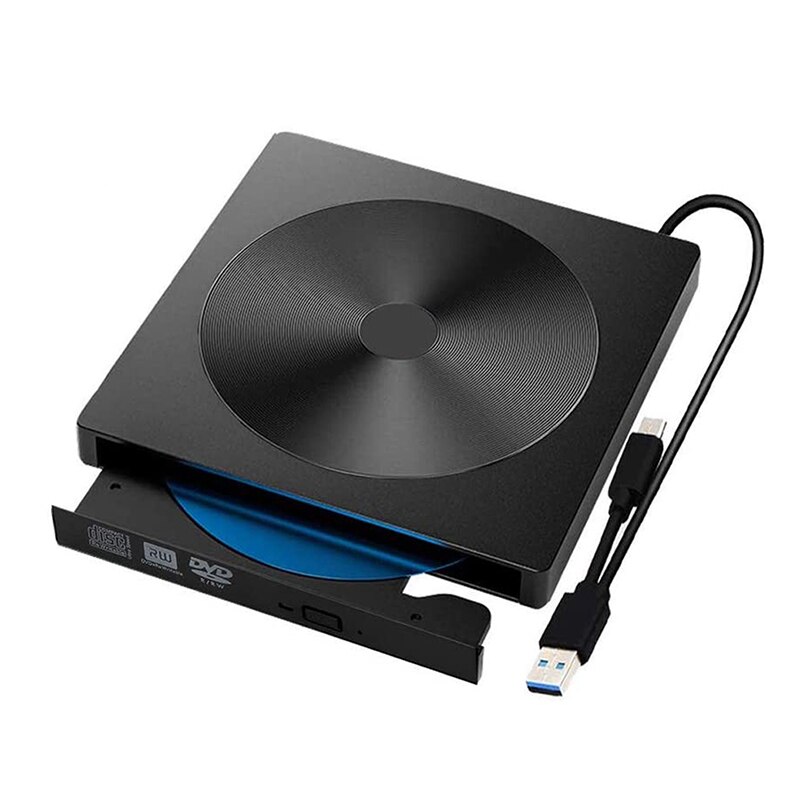 Externe Dvd Drive Usb 3.0 Draagbare Cd/Dvd +/-Rw Drive/Dvd-speler Voor Laptop Cd rom Brander Compatibel Usb Cd Drive Video Spelers