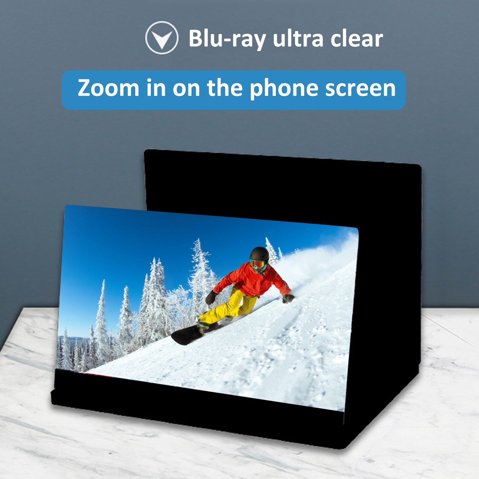 12 Inch Vouwen Mobiele Telefoon Screen Versterker Hd 3D Video Mobiele Telefoon Vergrootglas Stand Beugel Telefoon Opvouwbare Houder