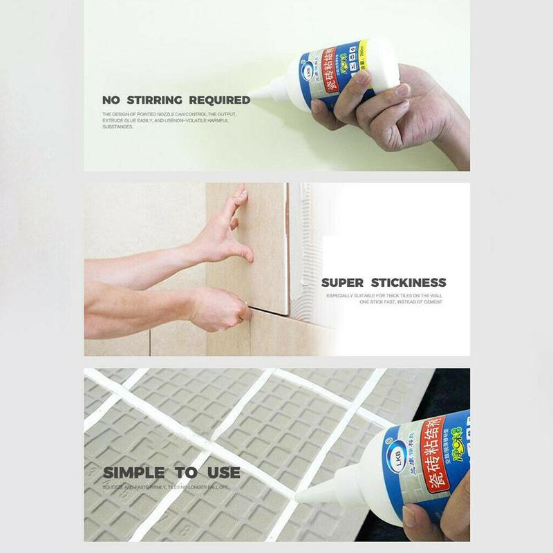 1Pc Tile Adhesive Easy Bond Heavy-duty Tile Adhesive Tile Repair Tile Adhesive Loose Repair Household Adhesive J3P0