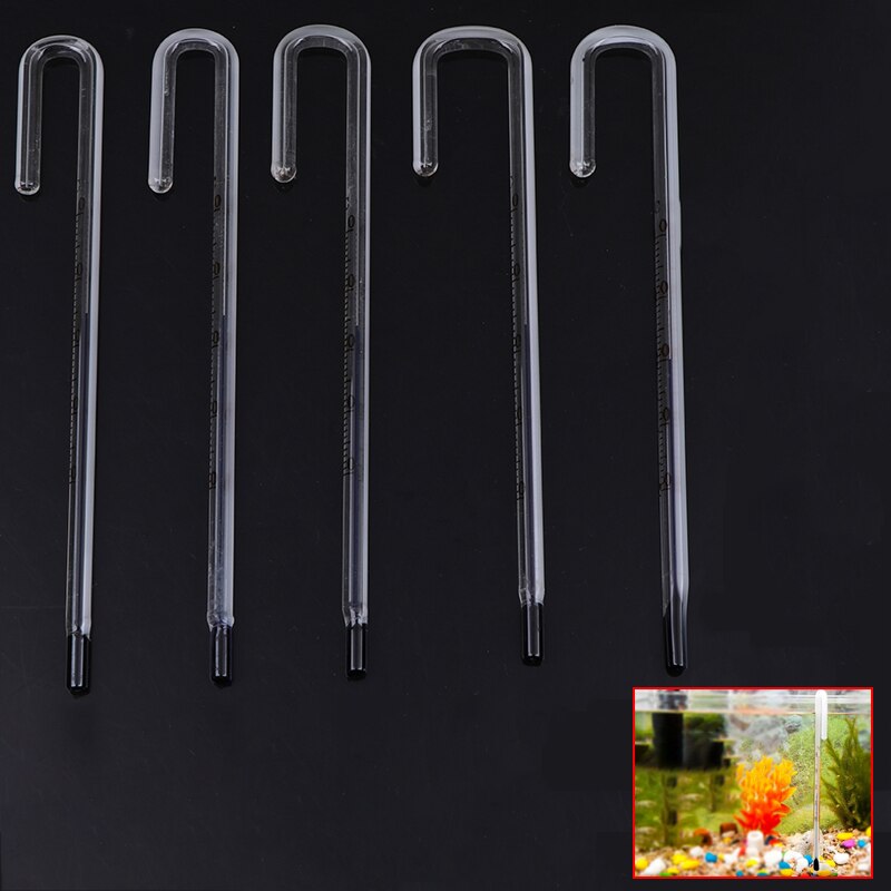 Aquarium Glass Thermometer With Hook Fish Tank Reptile Box Accessories Supplies6/8/10/12/15mm dik Glas Tank
