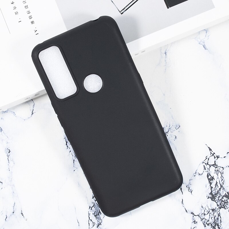 Funda de teléfono de TPU negra suave para TCL 30 XE, carcasa transparente para TCL 30 V 5G T781S TCL 305 306 Coque on TCL 30 SE: TCL 30 V 5G / Black Case