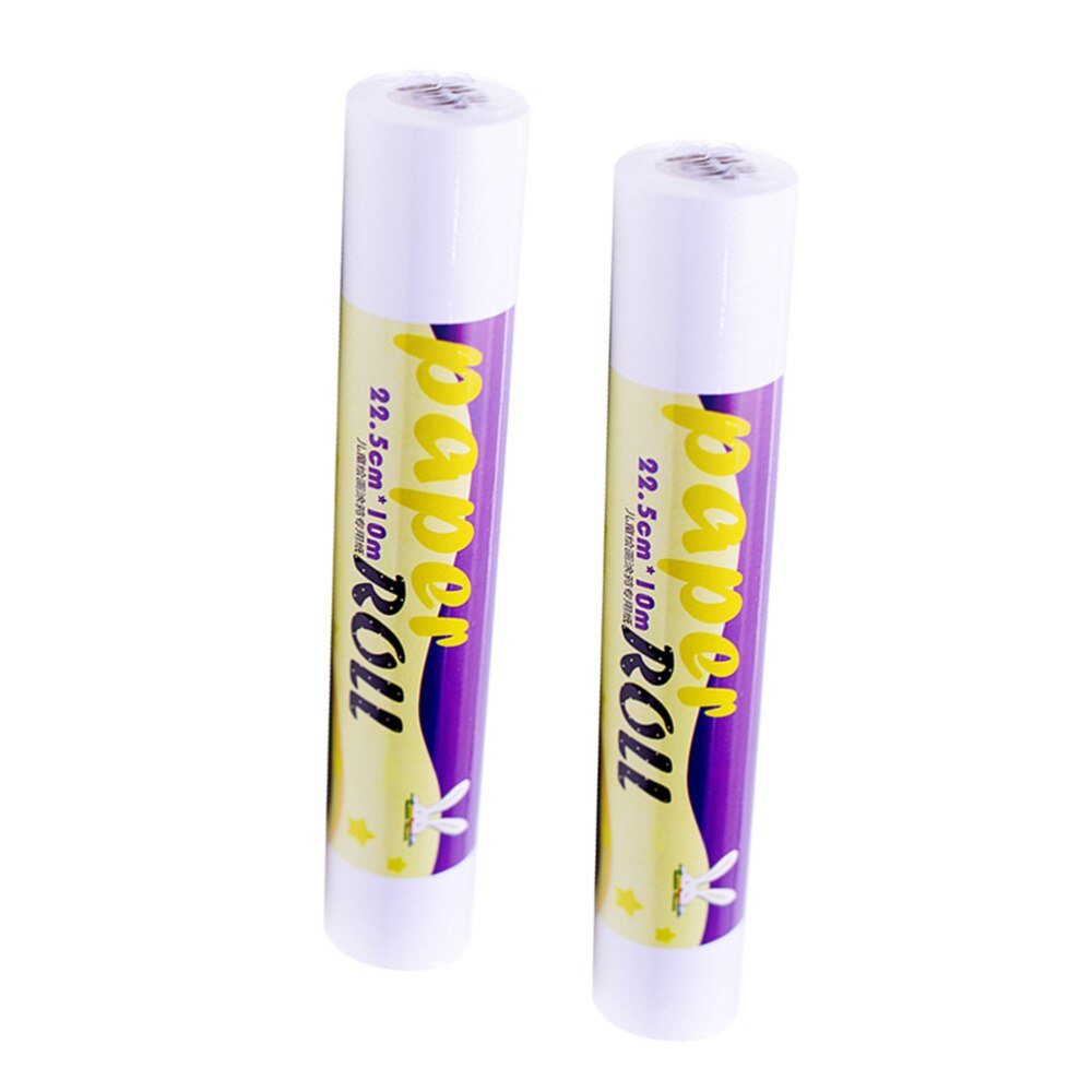 1Pcs Drawing Paper Roll Poster Paper Craft Paper Roll White Wrapping Paper(White)