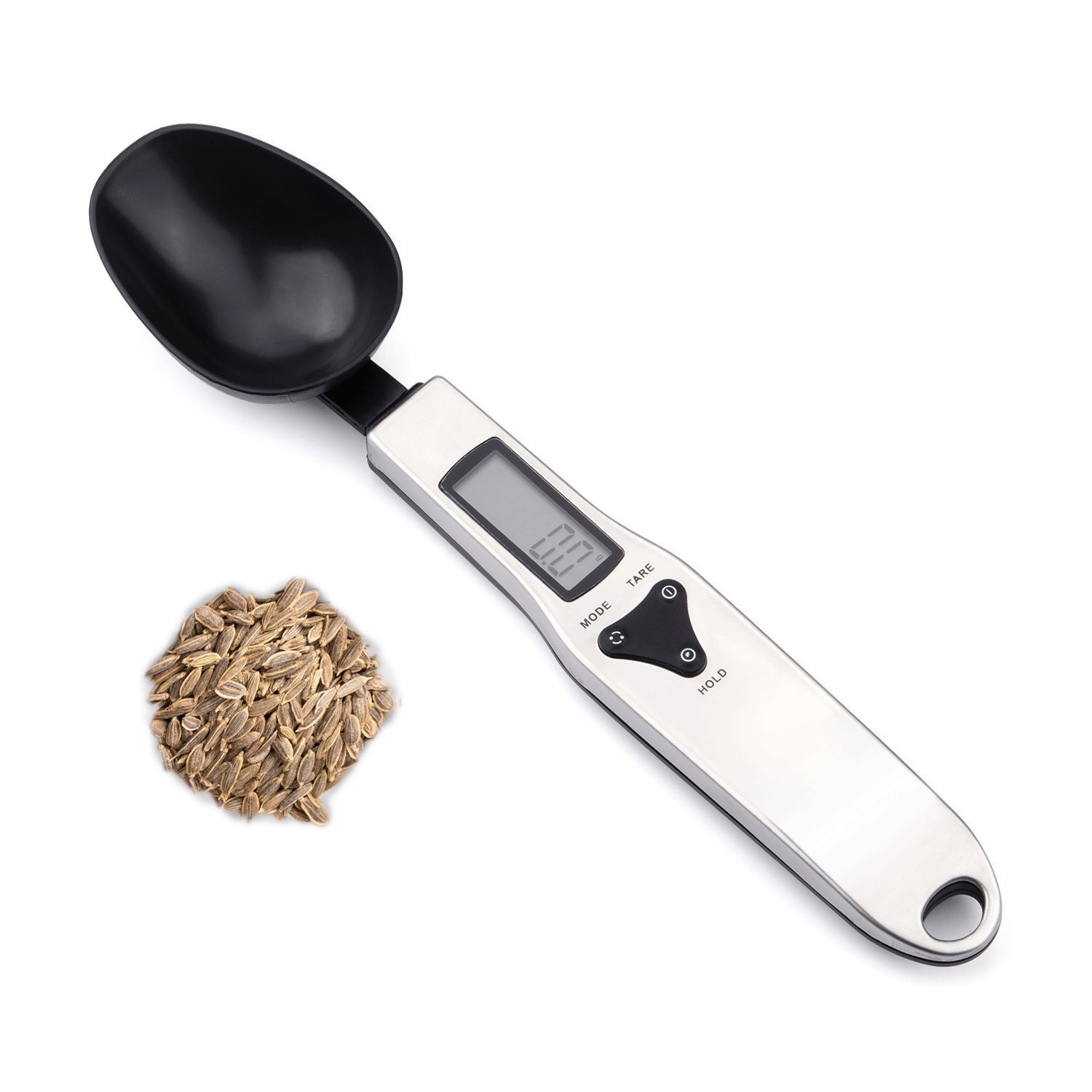 Cuchara medidora portátil, balanza de cocina Digital LCD, 500g/0,1g, cuchara electrónica, báscula de peso