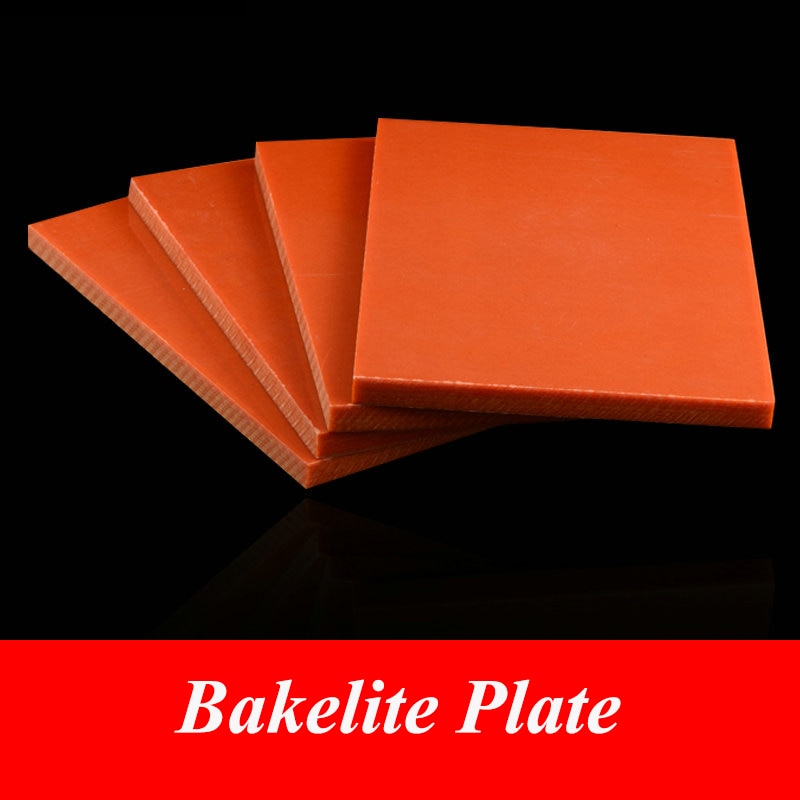 3/5/8/10mm Bakelite Sheet Bakelite Plate Board Electrostatic Prevention Insulated Panels for DIY 100x150mm 200x250mm 300x300mm