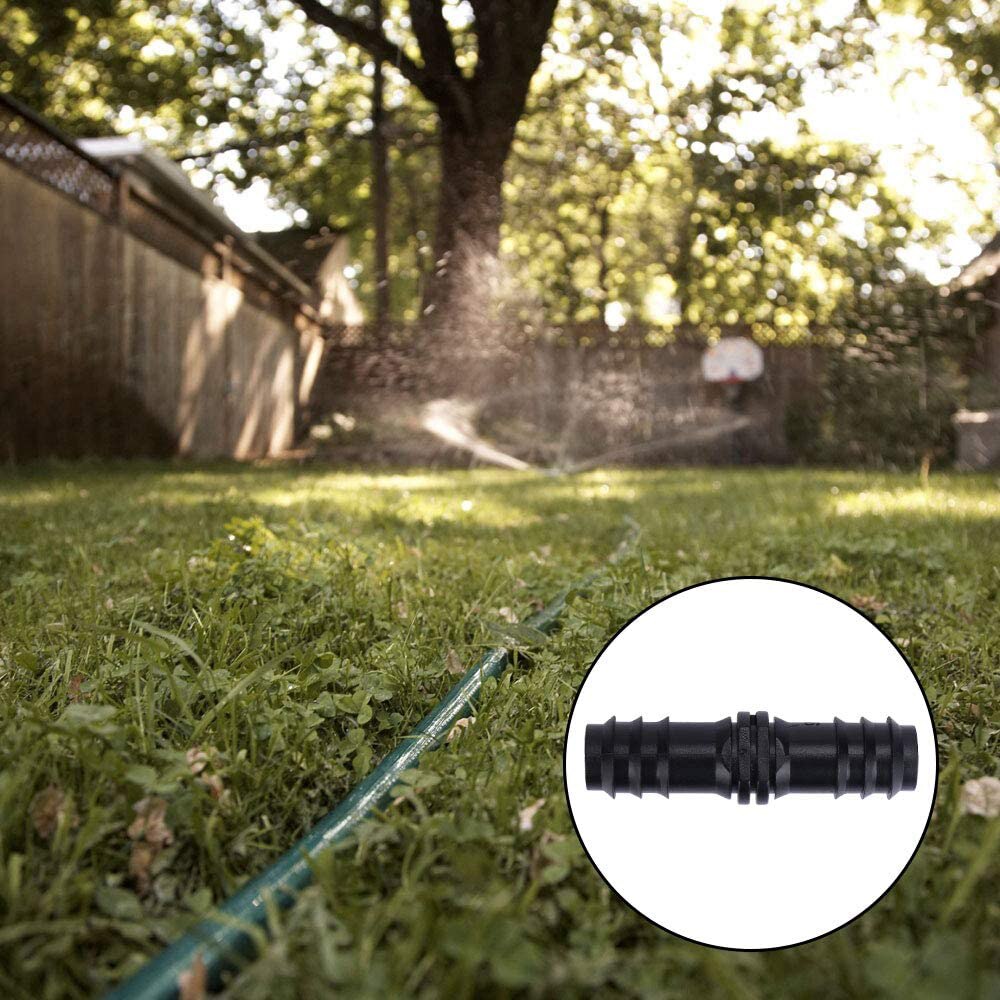 20/50pcs Micro Drip Irrigation Connectors End Plug Tee Elbow Equal Barb Connector 16mm 20mm Hose Folding Clip Micro Drip Adapter