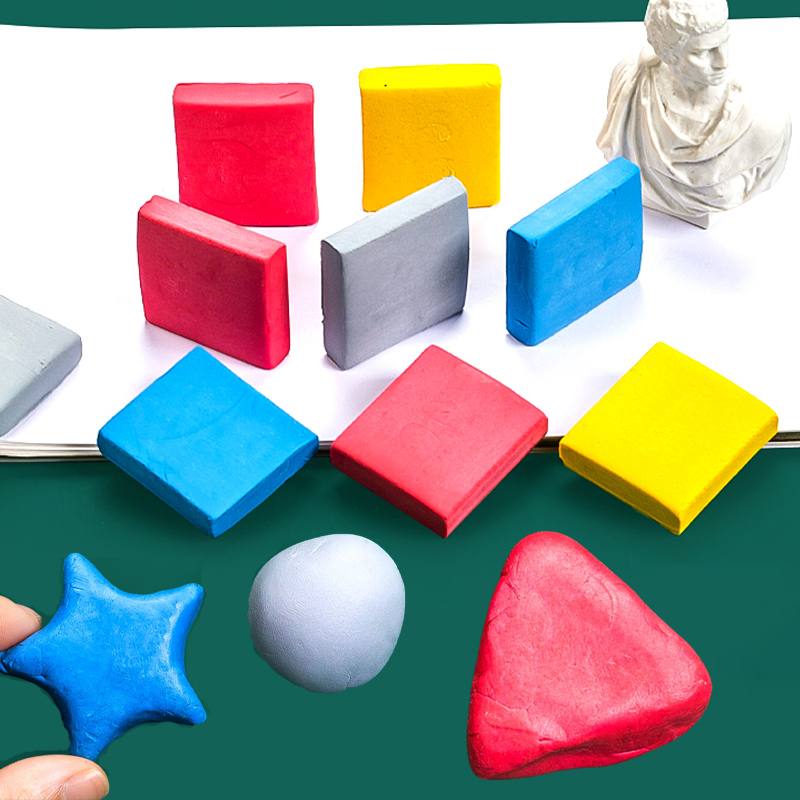 1pc gummisuddgummi för plast röd/gul/blå/grå skola kontor markera ritning bulk skisser examen korrigering målning konst