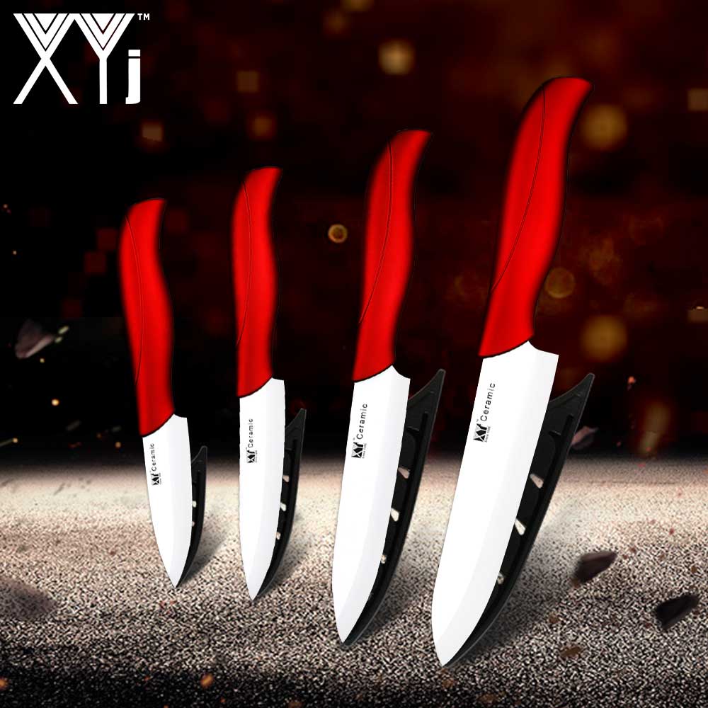 XYj-cuchillo de cerámica para cocina, juego de cuchillos de óxido de circonio para cocina, antibacterias, vegetales, de alta gama