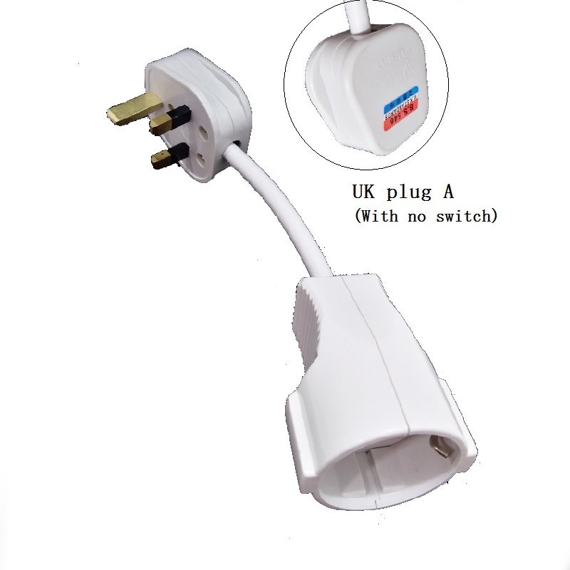 Power Extension Cable EU UK AU US Israel Male Plug TO EU Female Adapter Power Cord Electrical Plug Charging Conversion: BROWN / EU Plug