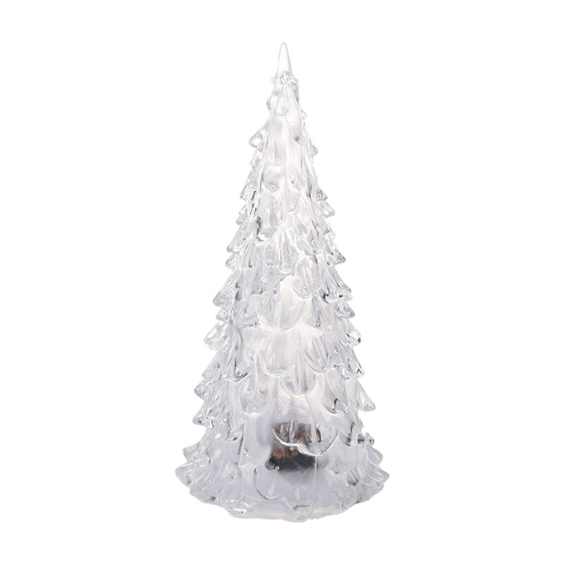 Kleur Veranderende Led Kunstmatige Crystal Kerstboom Decoratie Xmas Night Light