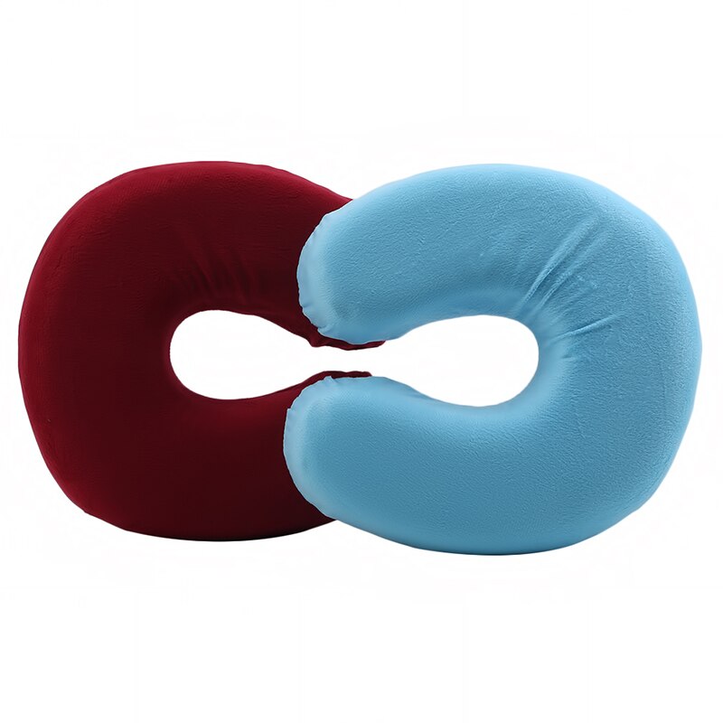 Accesorios de viaje para dormir, almohada de apoyo para el cuello, espuma de memoria, en forma de U, para avión