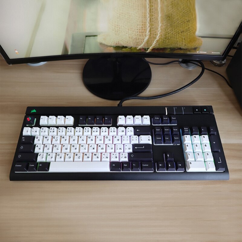 137 Key Japanese PBT Keycap Cherry Profile Dye Sub Key caps for Mx Switches Gk61 64 68 96 108 Corsair Strafe K65 K70 G710