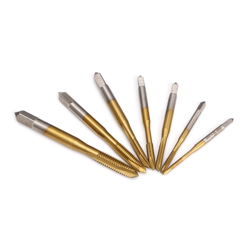 M2/M2.5/M3/M3.5/M4/M5/M6 Hss Metric Straight Fluit Draad Schroef Tap plug Tap