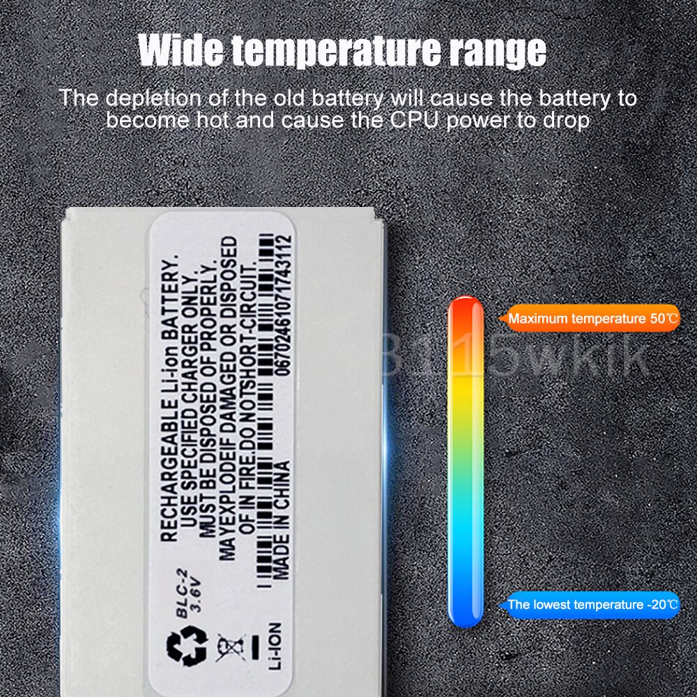 800mAh BLC-2 BLC 2 batteria di ricambio per telefono cellulare Nokia 3310 3330 3410 3510 3510i 3315 3350 3589 6650 6800 6810 5510