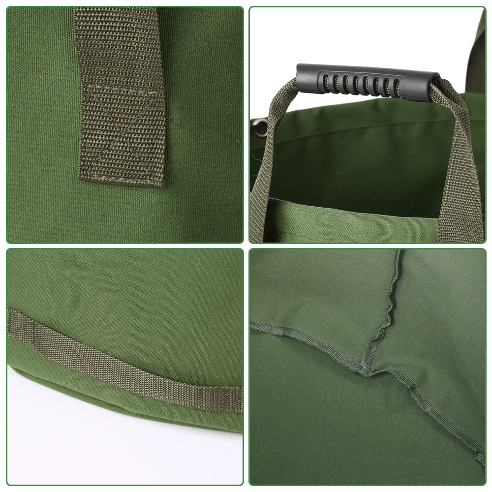Bolsa plegable para jardín, bolsa de lona reutilizable para jardinería, bolsa de desperdicio de jardín resistente al agua para patio de saco