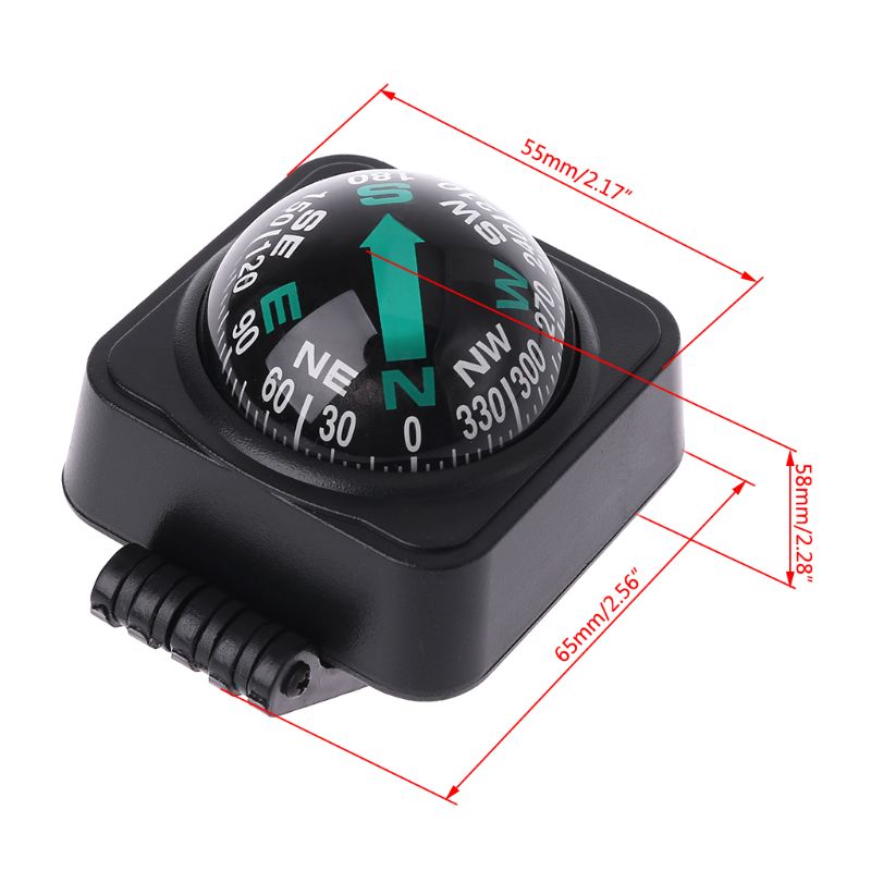 Auto Vehicle Navigating Car Compass Ball Adjustable