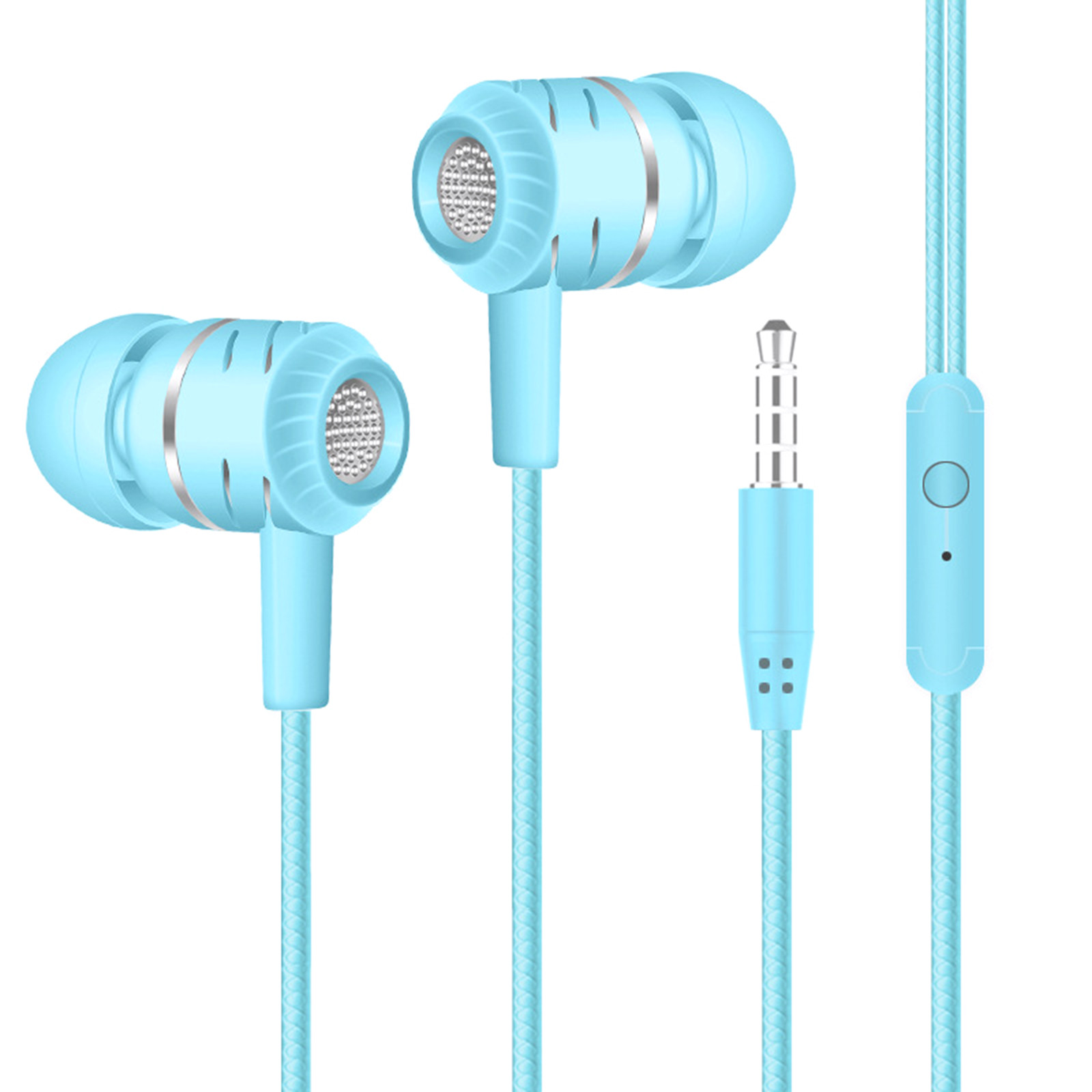 Wired Headphones With Mic Earphones In Ear Headphones With Microphone 3.5mm Wired Earbuds For Ios And GüMrüKsüZ Vergisiz üRüNler: green