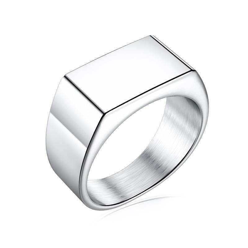 Jiayiqi-Bagues Punk Rock conviviale rées et lisses pour hommes et femmes, oral alière classique, Cool , Bijoux de fête: 10 / Rouge