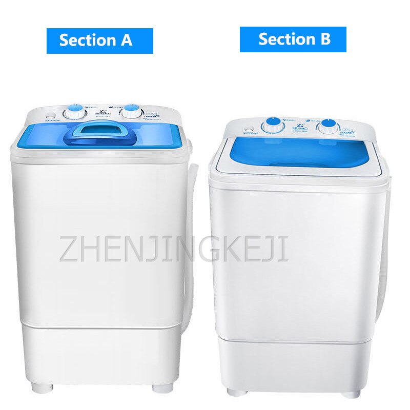 5.0KG Small Mini Washing Machine 220V Single Barrel Semi-Automatic With Dehydration Children's Wear Shirt Household Appliances