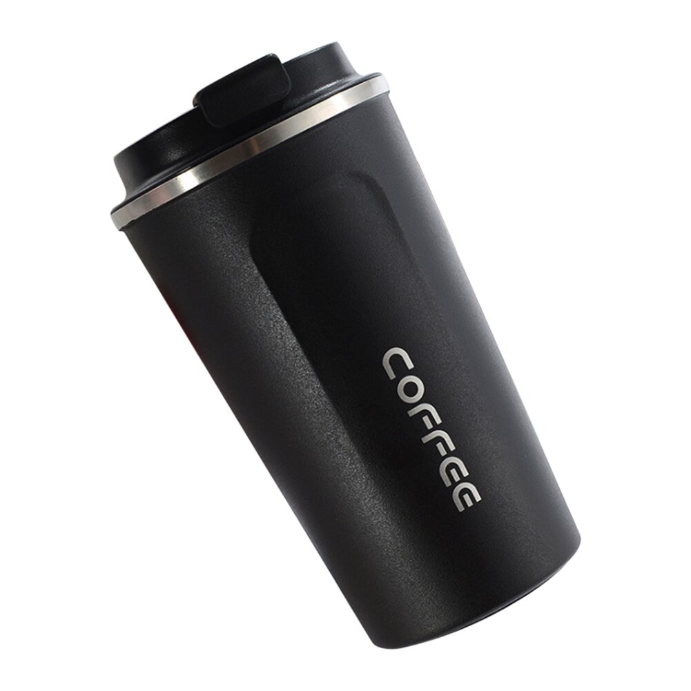 510ml/380ml rustfri stål termos kaffekopp bærbar bil termos reise krus termos termos: Bk / 510ml