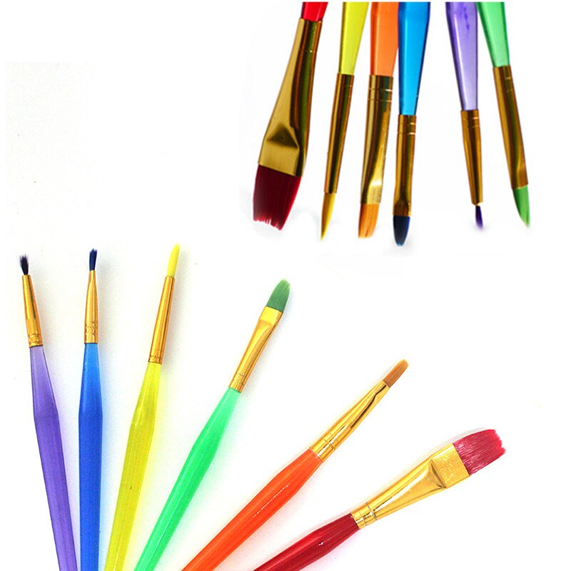 6Pcs/set Diy painting tools children creativity kit colorful brush drawing pen funny pens art supplies for kids drawing pad
