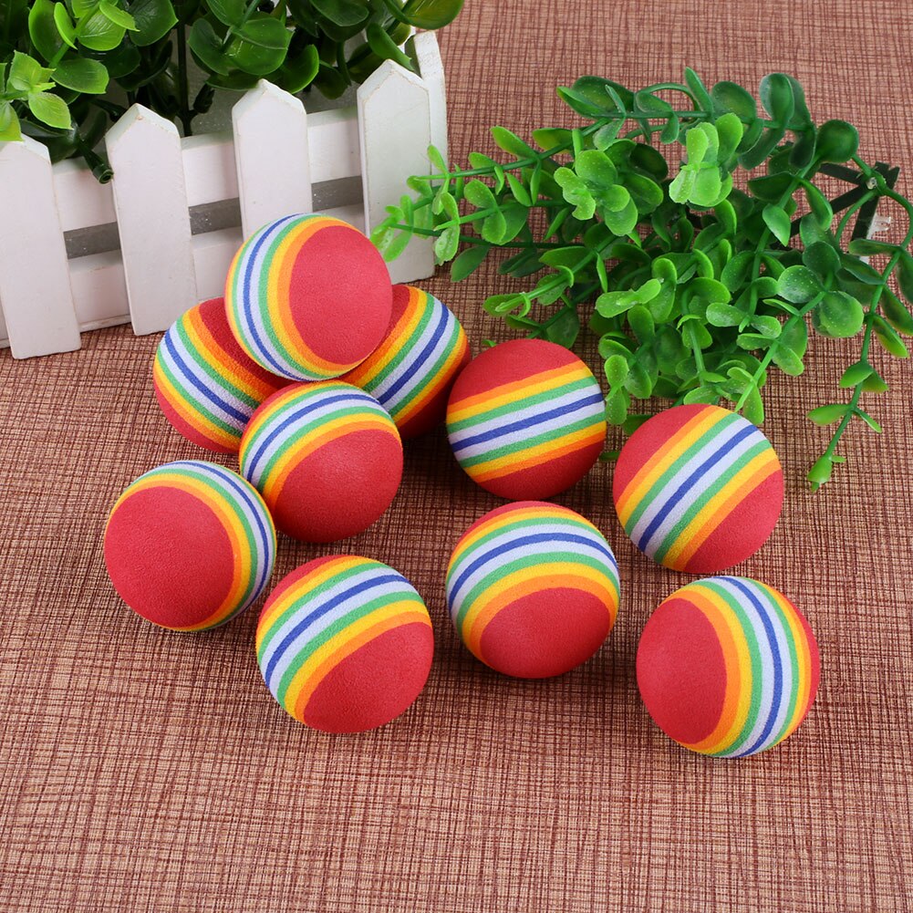 10Pcs Rainbow Golf Ball
