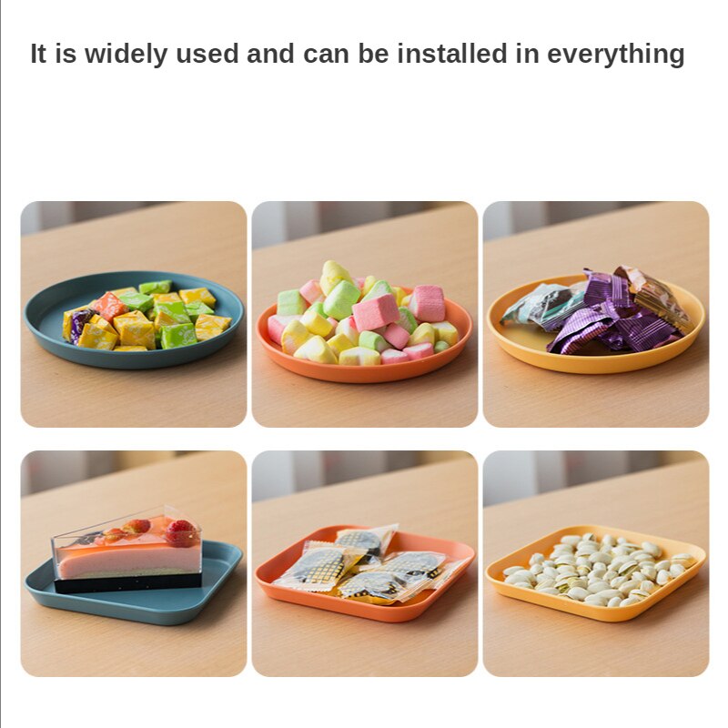 Assiette créative en os de fruits en plastique, assiette de Table à gâteau