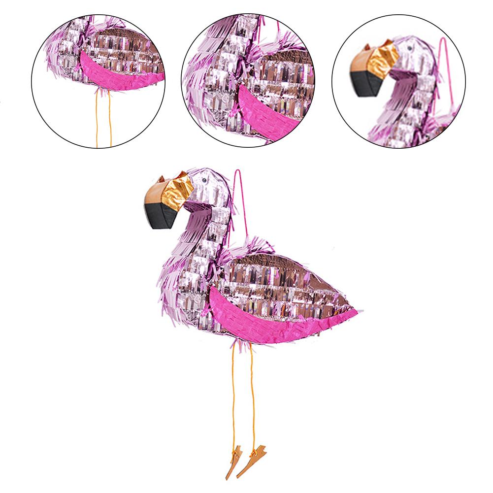 30x40x10cm Big Pinatas Flamingo Hanging Foil Pinata Props Children Girls Birthday Fillable Party Beating Props Party Supplies