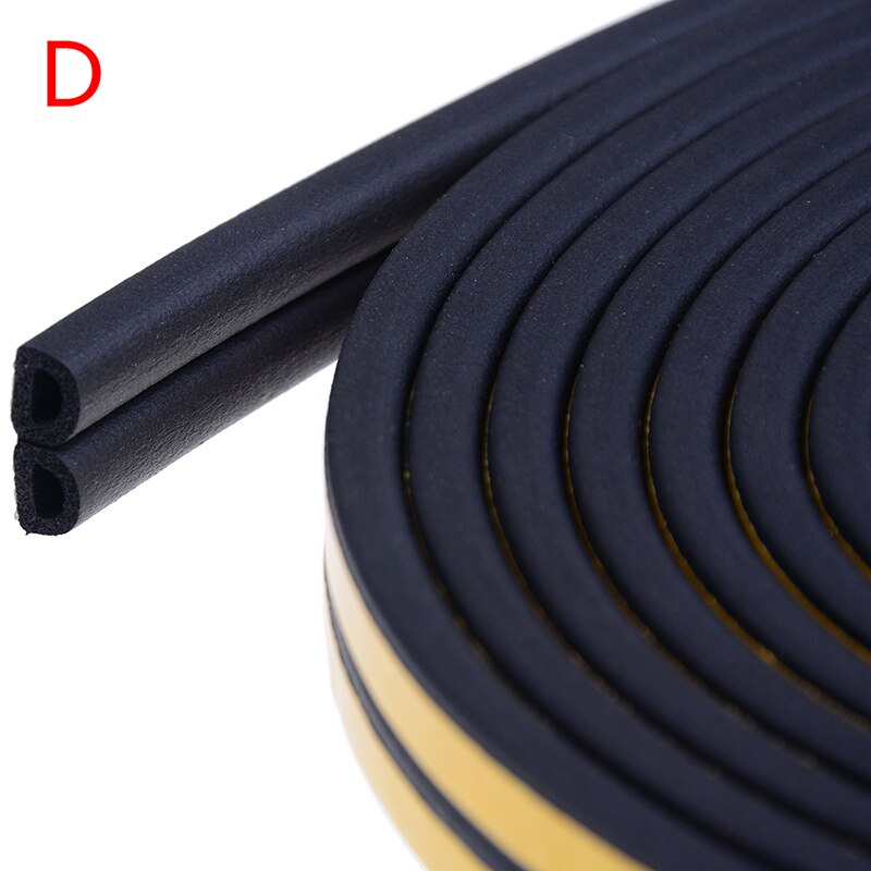 10M Diepgang Excluder Zelfklevende Rubber Deur Raam Afdichting Strip Roll Foam