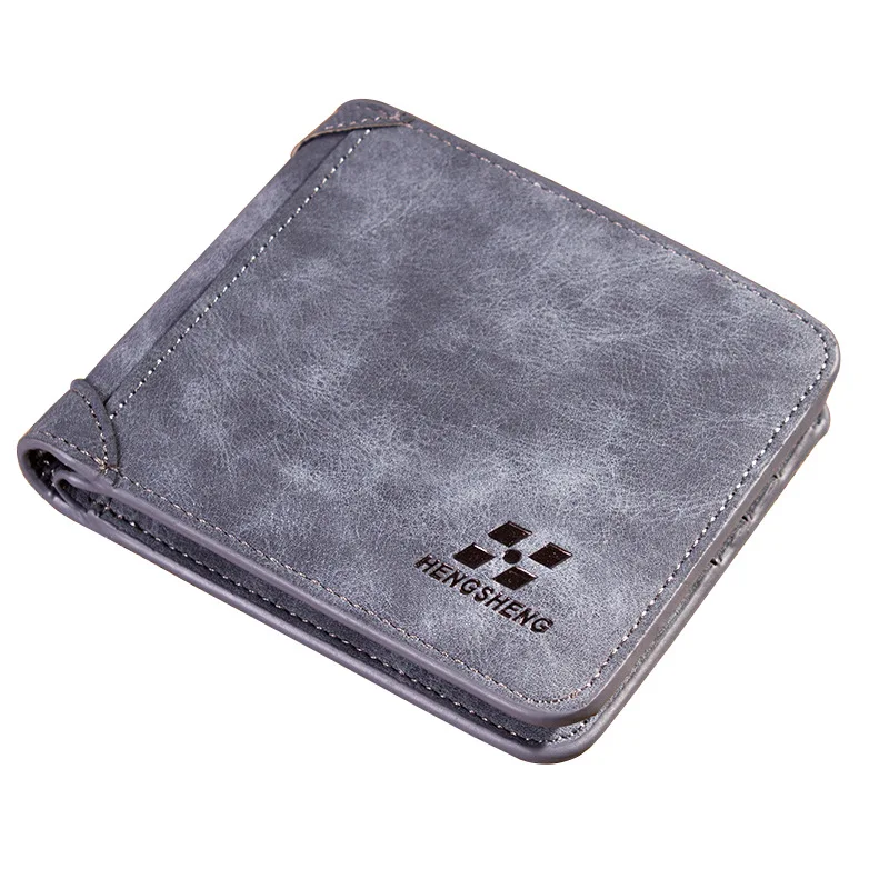 Portfel męski Skórzany portfel Slim Hipster Skóra bydlęca Etui na karty kredytowe/ID Wkładki Portmonetki Luksusowy składany portfel biznesowy: Niebieski