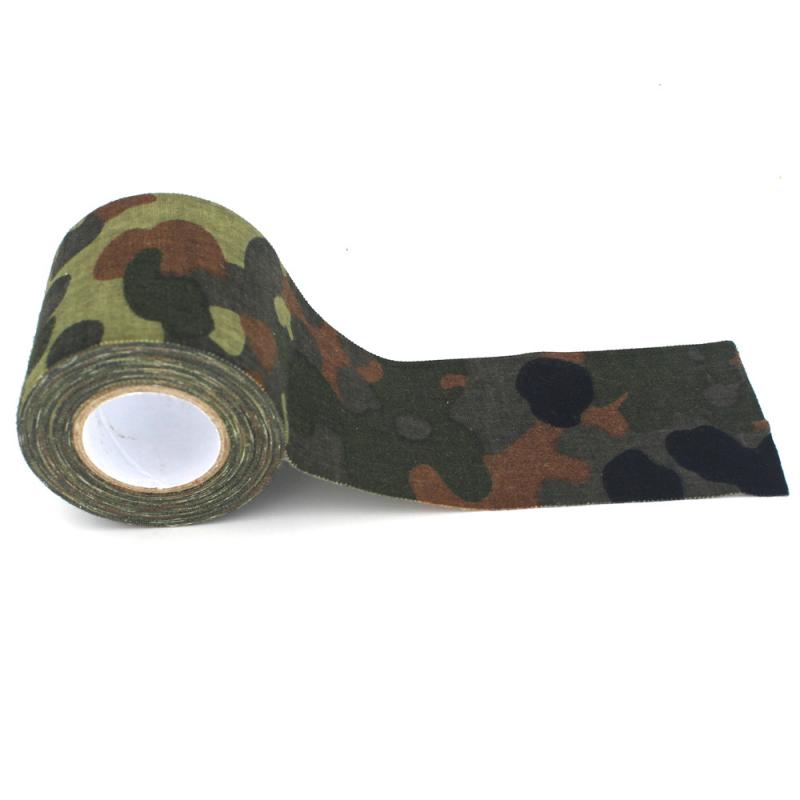 4.5 x 500cm udendørs camouflage tape camouflage stealth tape vandtæt wrap holdbart tilbehør: Brun
