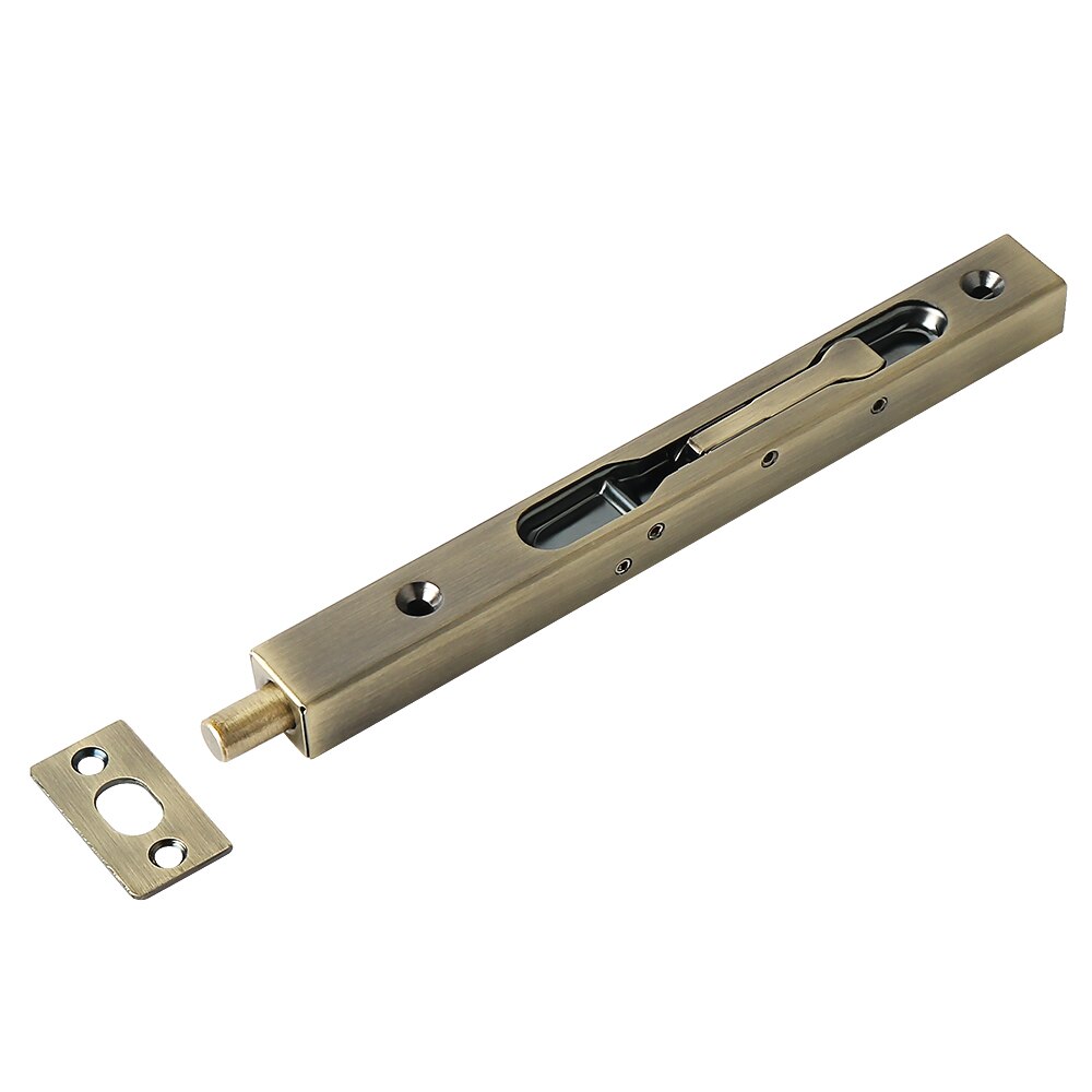 304 Stainless Steel Hidden Door Bolt Security Guard Door Latch 4/6/8/10 inch Sliding Door Lock Bathroom Bolt Dust Proof Hardware: Green Bronze