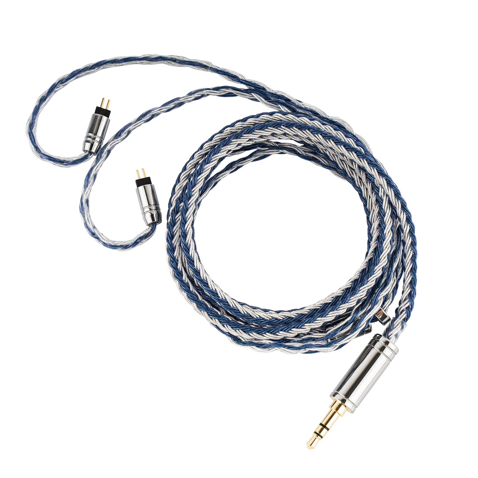 Tripowin C-01 IEM Cable 16 Core Hybrid Copper-Silver Earphone Cable OFC and Silver-Plated Copper HiFi Replacement Cable