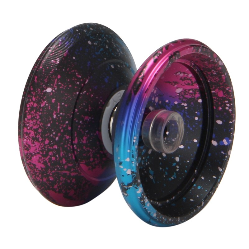 AR Butterfly Yoyo Alloy Responsive Yoyo 10 Ball U-Shaped Bearing Yoyo for Beginner Player: black pink blue