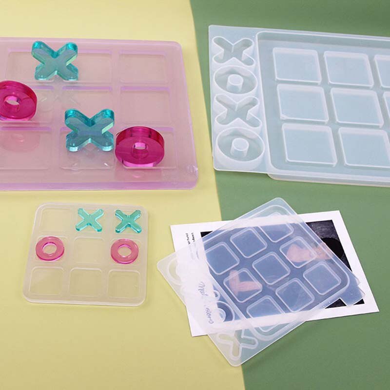 Silikoneform expoxyharpiks #39 okse skakbræt gør-det-selv håndværksværktøjer til fremstilling af smykker harpiksstøbeforme lille størrelse