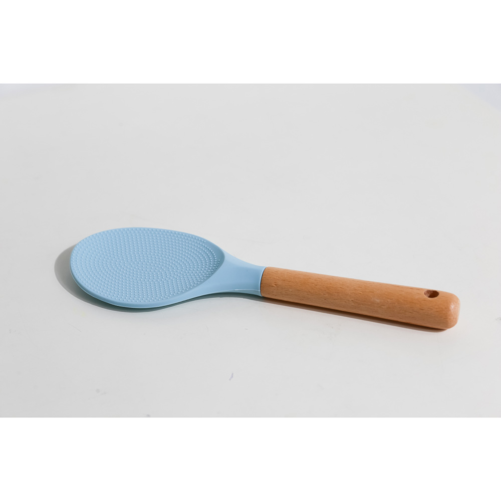 Simple Kitchenware Silicone Rice Spoon Non-stick Spoon Kitchen Rice Spoon Four Colors: D
