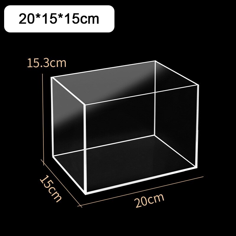 High Transparent Acrylic Desktop Separated Fish Tank for Betta Small Fish Open Aquarium Water Plant Tank Tortoise Tank: E