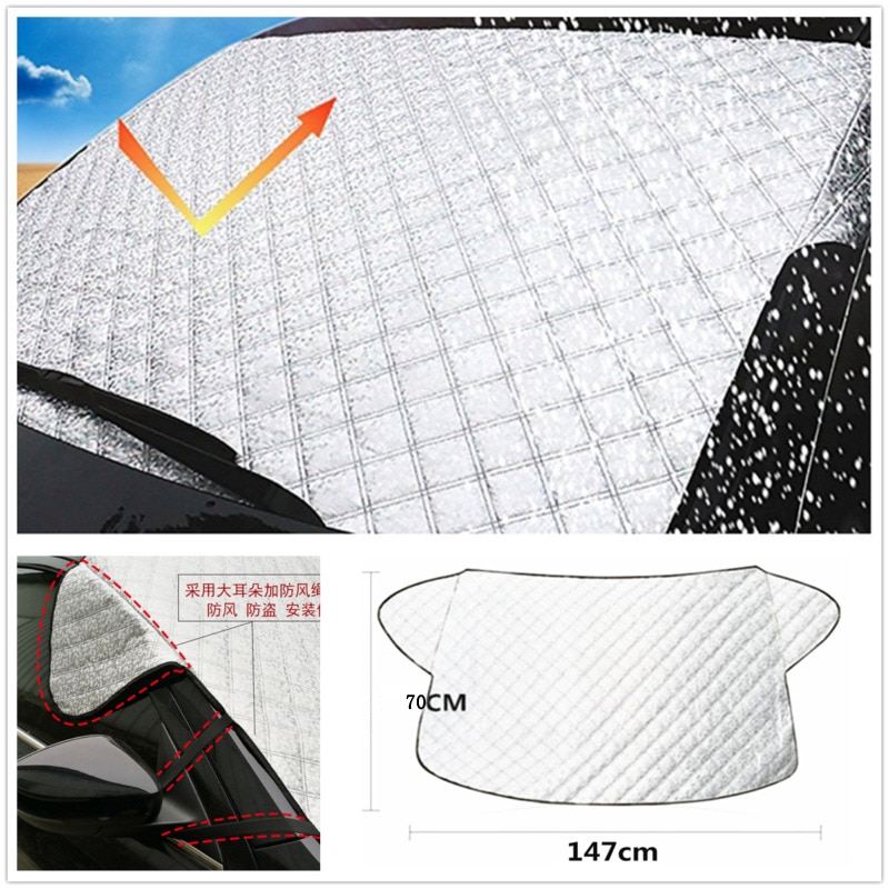 Car Windshield Cover Winter Windscreen Windshield Front Cover Anti Snow Frost Ice Shield Dust Protector Heat Sun Mat