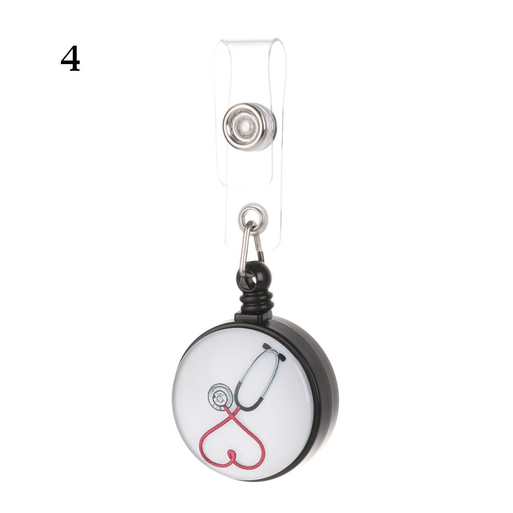 Verpleegkundige Display Id Naam Card Badge Holder Hartvormige Intrekbare Badge Reel: 4