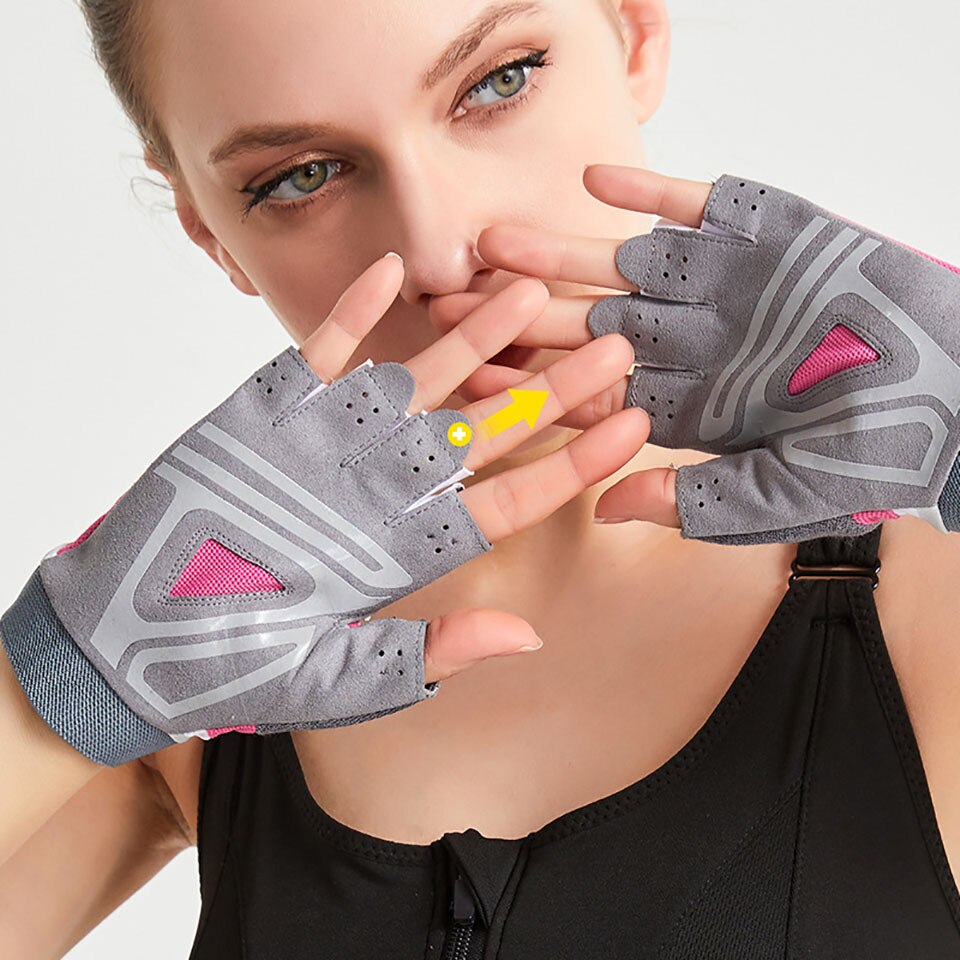 GOBYGO-Gants de levage demi-doigt WePackage, fitness, vélo, l'hypothèse, coordonnants, respirants, gants d'entraînement d'haltères, 1 paire