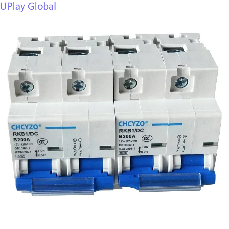 12v 24v 36v 48v 60v 72v 96v 120v 2p likestrømsbryter solcellebatteribryter 80a/100a/125a/200a/250a luftbrytere