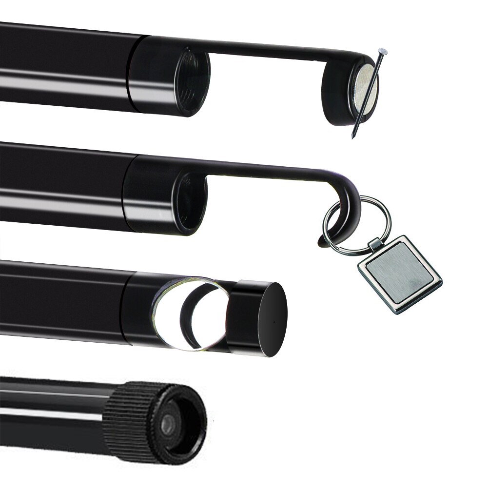 Flexibele Haak Magneet Zijaanzicht Spiegel Set 8Mm Depstech Draadloze Endoscoop Camera Waterdicht Zachte Kabel Inspectie