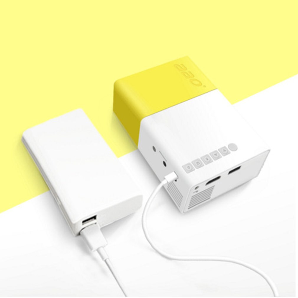 Yg300 Mini Home Projector Support 3D High Definiton 1080P Handheld Mini Portable Usb Projector International Edition