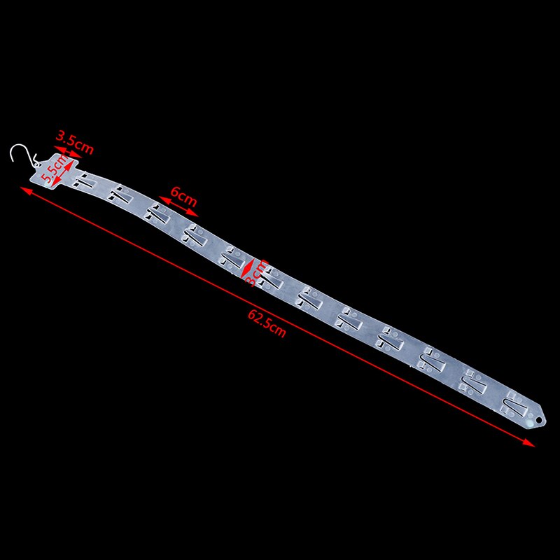 1Pc Transparent Hanging Strip Plastic Supermarket Hanging Strip Hanging Display Strip Pvc Injection Home Storage