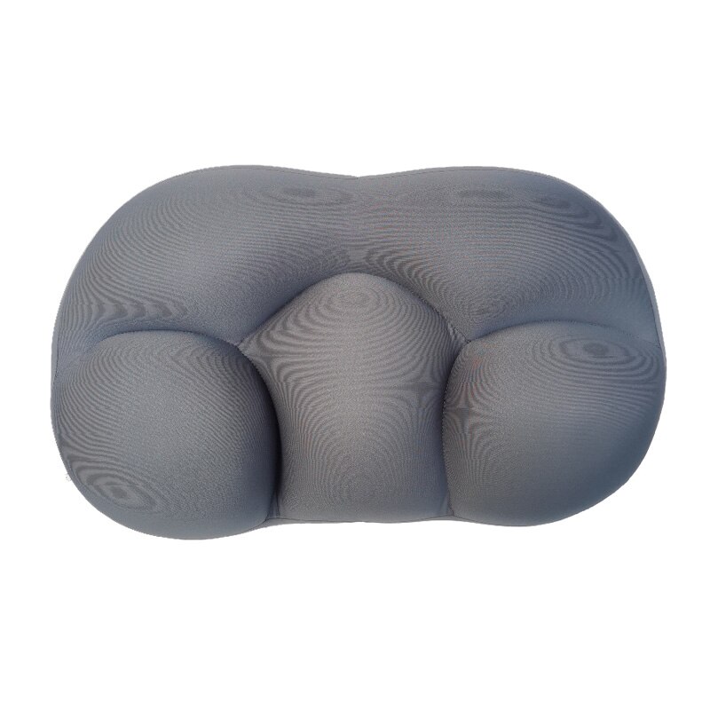 Alle-Ronde Slaap Kussen Ei Sleeper Memory Foam Zachte Orthopedische Nekkussen Pijn Release 3D Hals Micro Airball Kussen diepe Slaap: Dark Gray