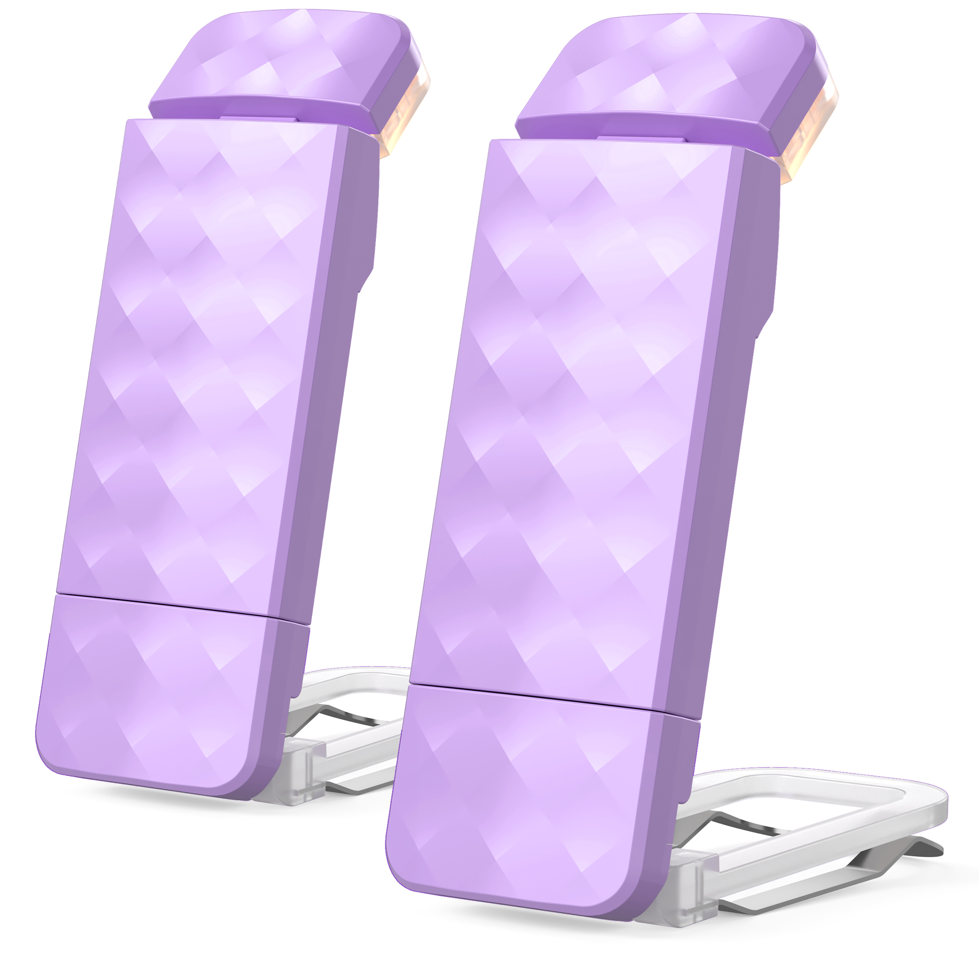 Leselampe, Buchklemme, augenfreundliche Bettleselampe mit 3 Farben und 5 dimmbaren Helligkeiten, wiederaufladbare Buchlampe, Buchre: Lila