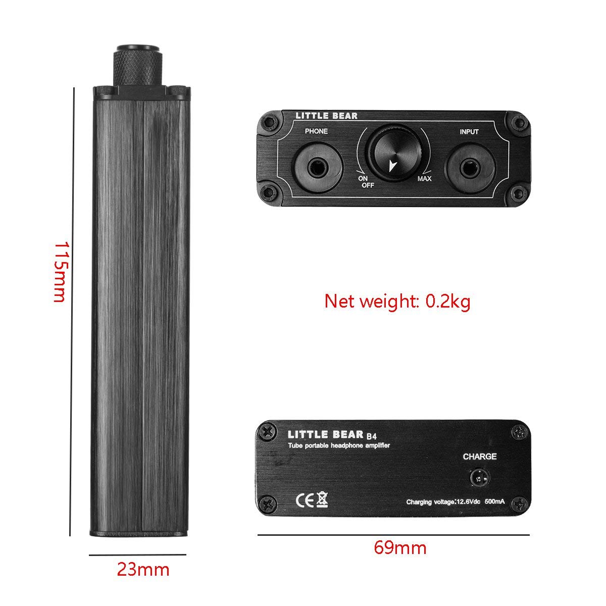 Amplificatore per cuffie bilanciato per telefono cellulare B4 con doppio tubo elettronico ricaricabile portatile