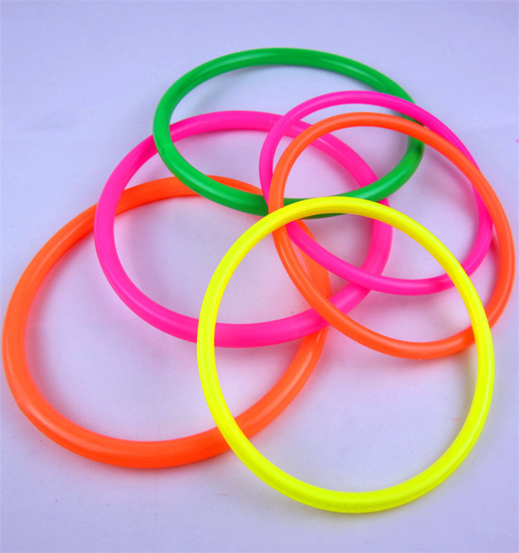 10PCS 4/8/10/12/16cm Plastic Toss Rings Target Throw Carnival Park Games Kids Intelligence Development Educational Exercise Toy