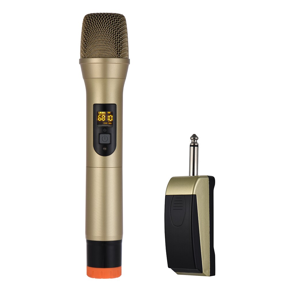 UHF Handheld Draadloze Microfoon Mic System 48 Kanalen voor Karaoke Meeting Speech Home Entertainment